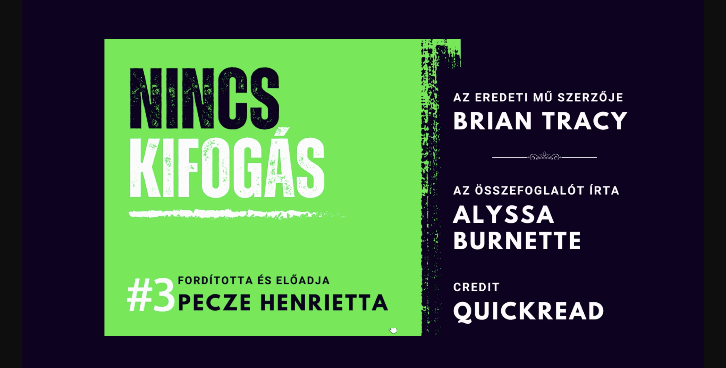 Brian Tracy: Nincs kifogás – könyvösszefoglaló